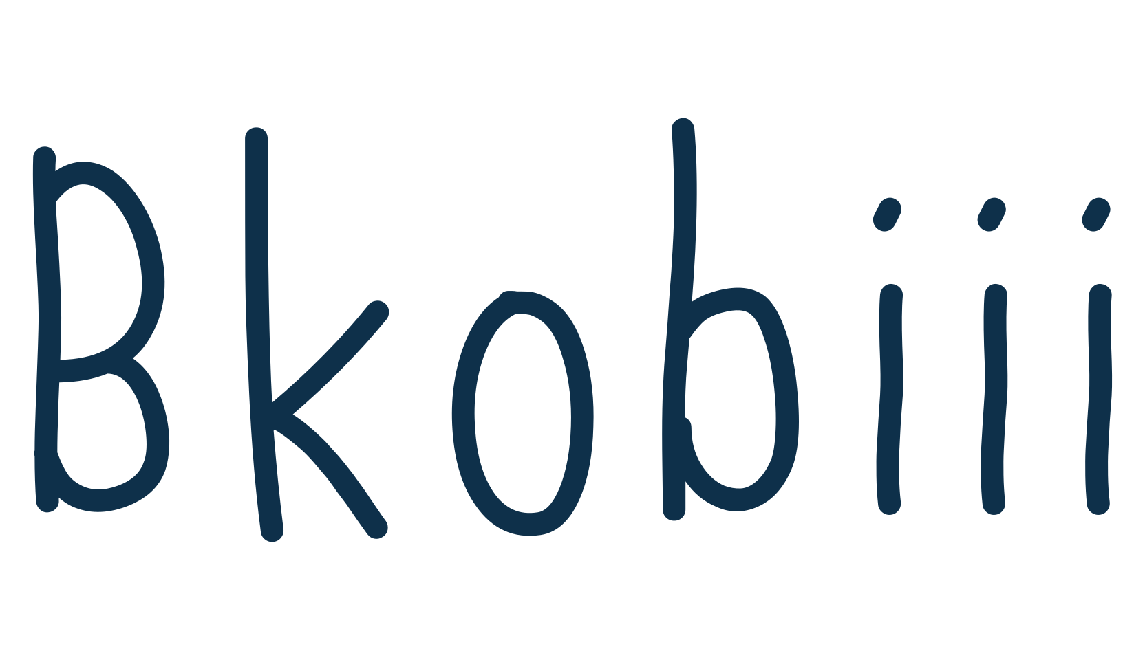 Bkobiii, script handwritten fancy decorative calligraphy font preview