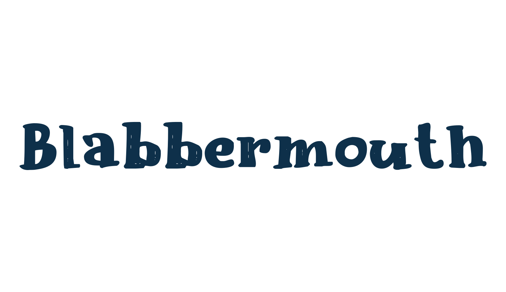 Blabbermouth, fancy cartoon decorative font preview