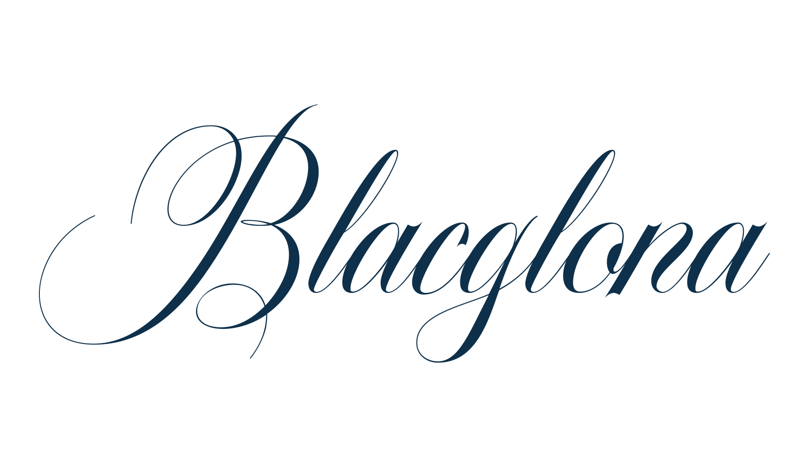 Blacglona, calligraphy font preview