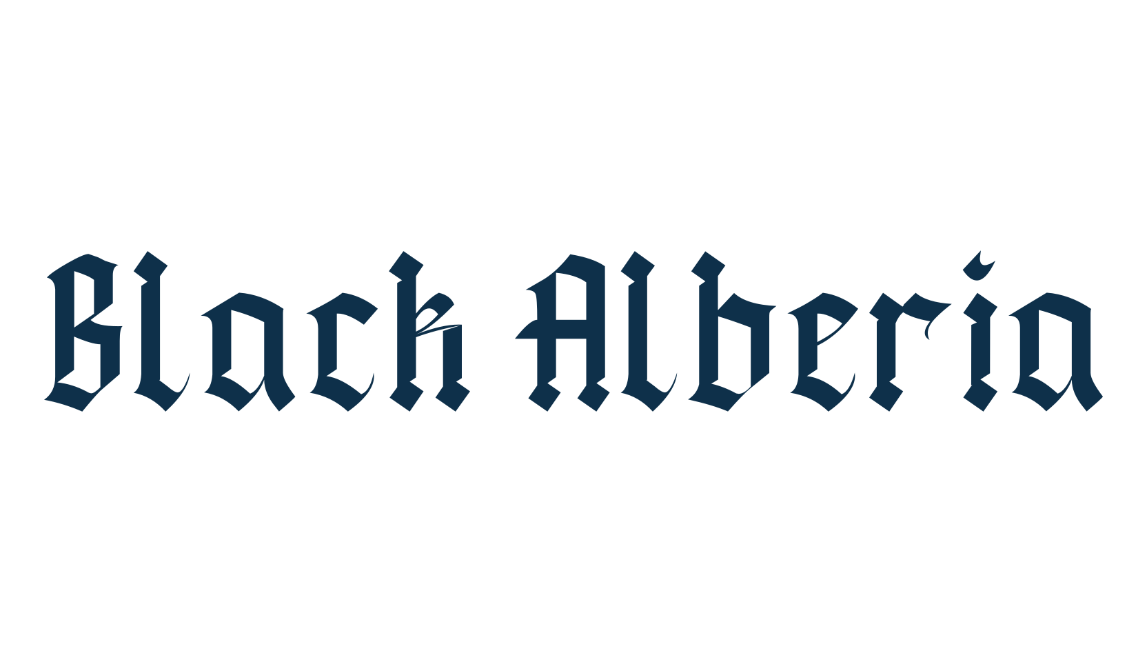 Black Alberia, modern font preview