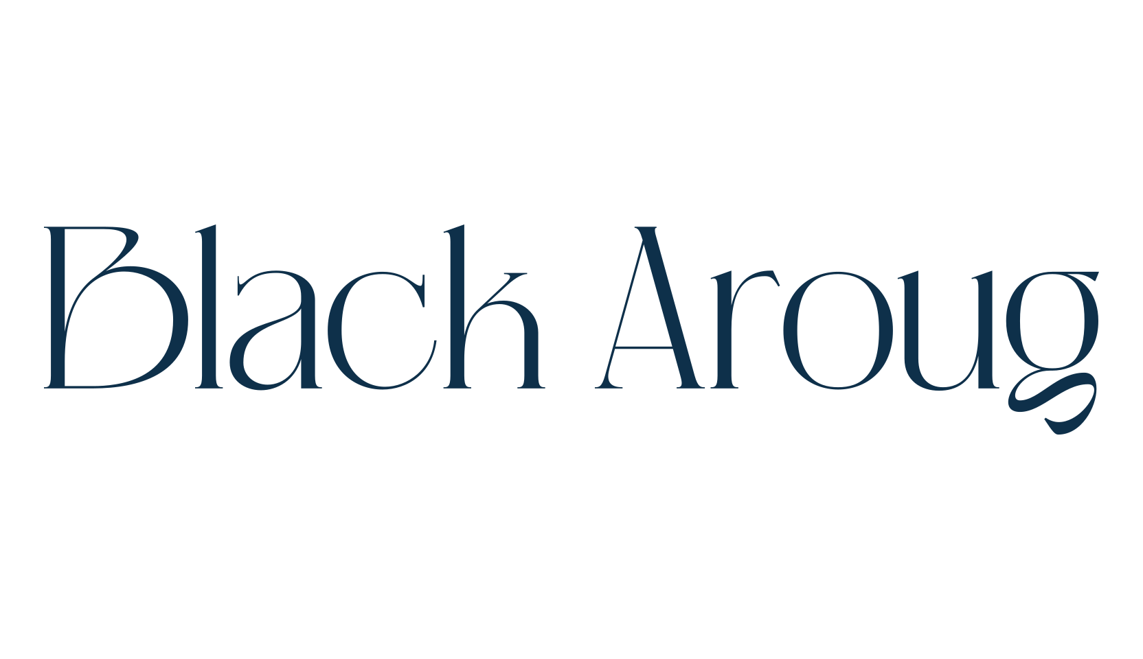 Black Aroug, basic serif font preview