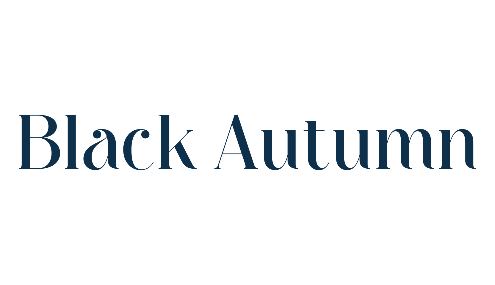 Black Autumn, basic serif font preview