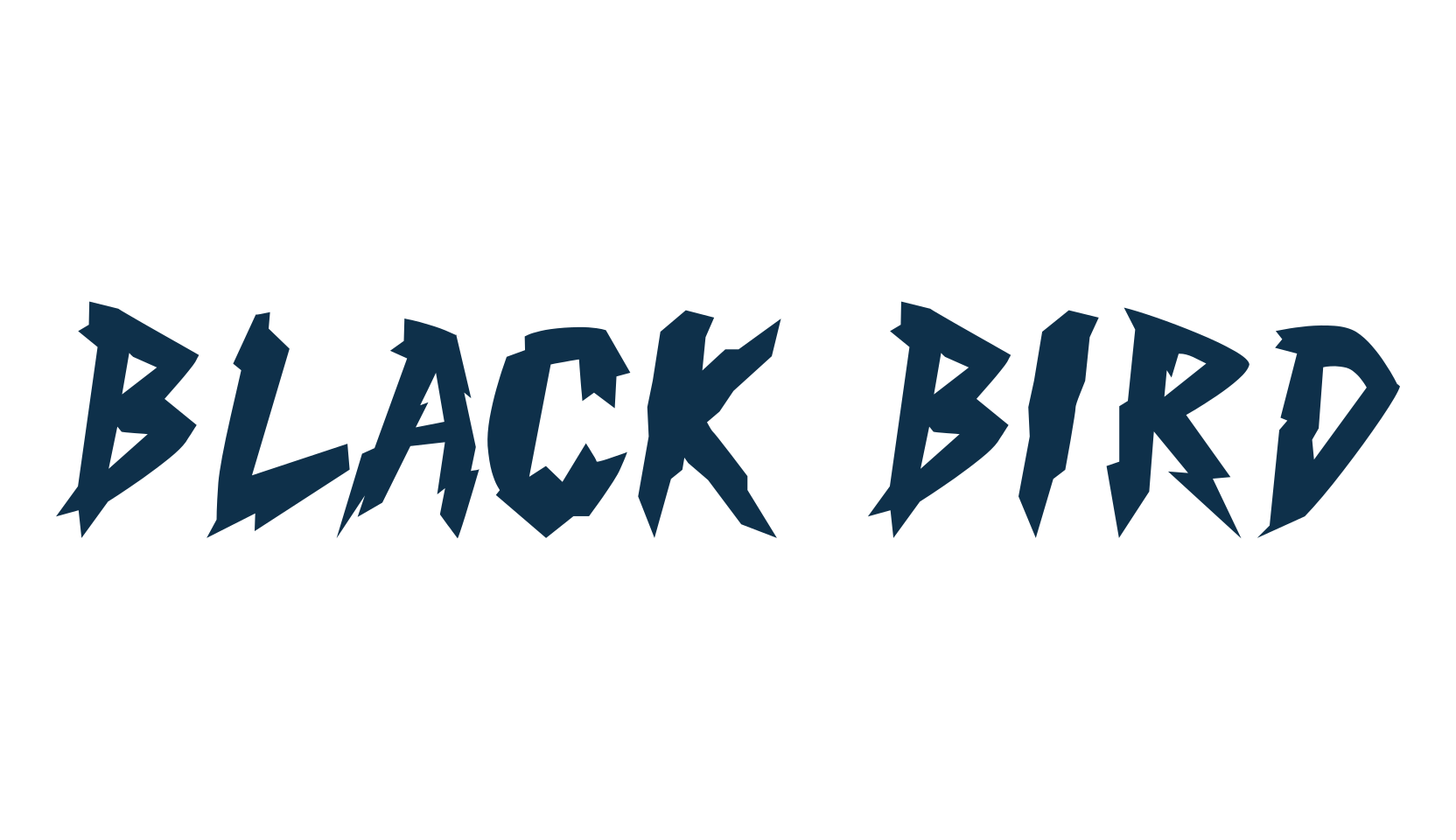 Black Bird, halloween font preview