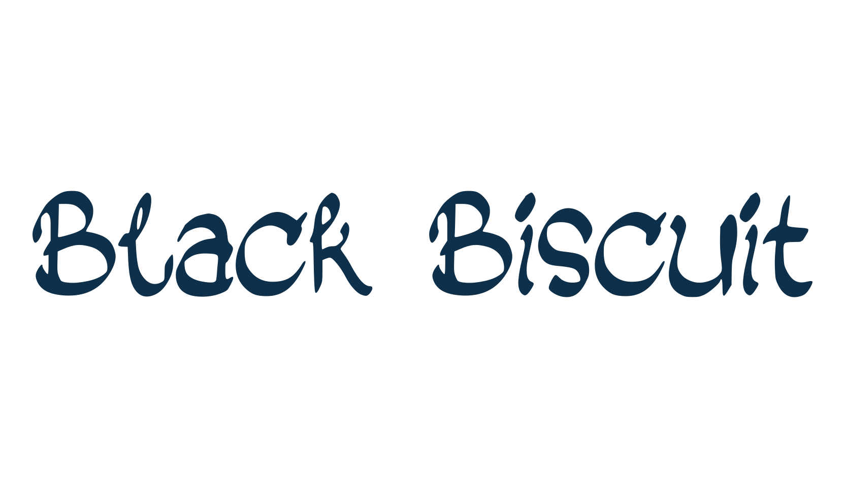 Black Biscuit, fancy various decorative script calligraphy font preview