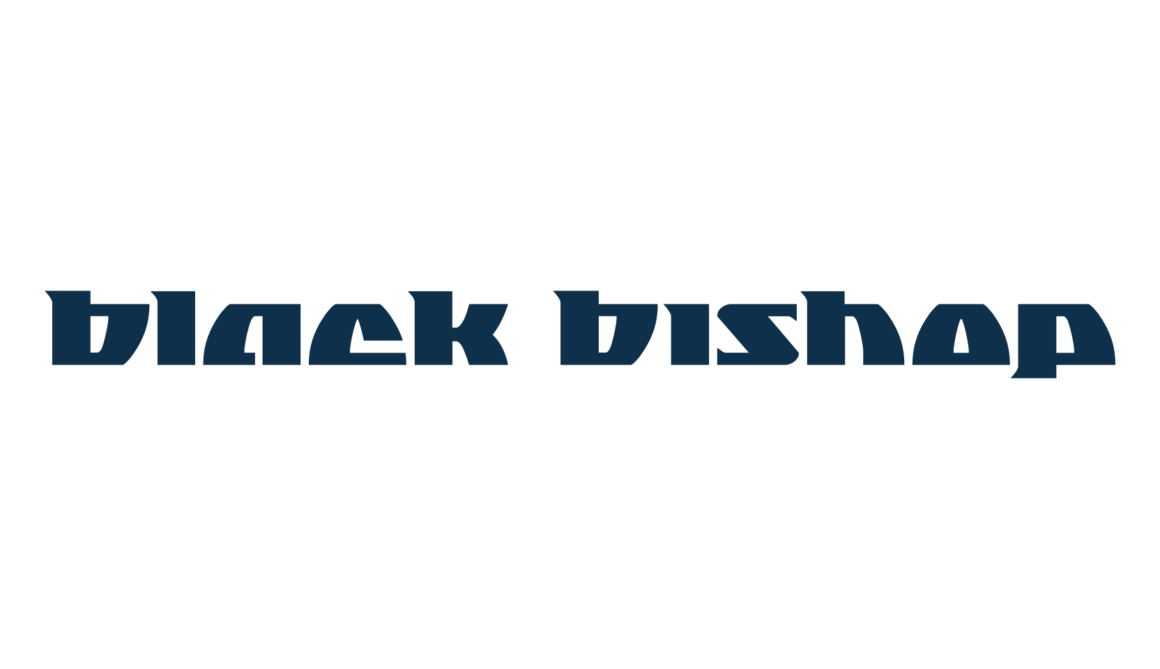 Black Bishop, sci-fi font preview