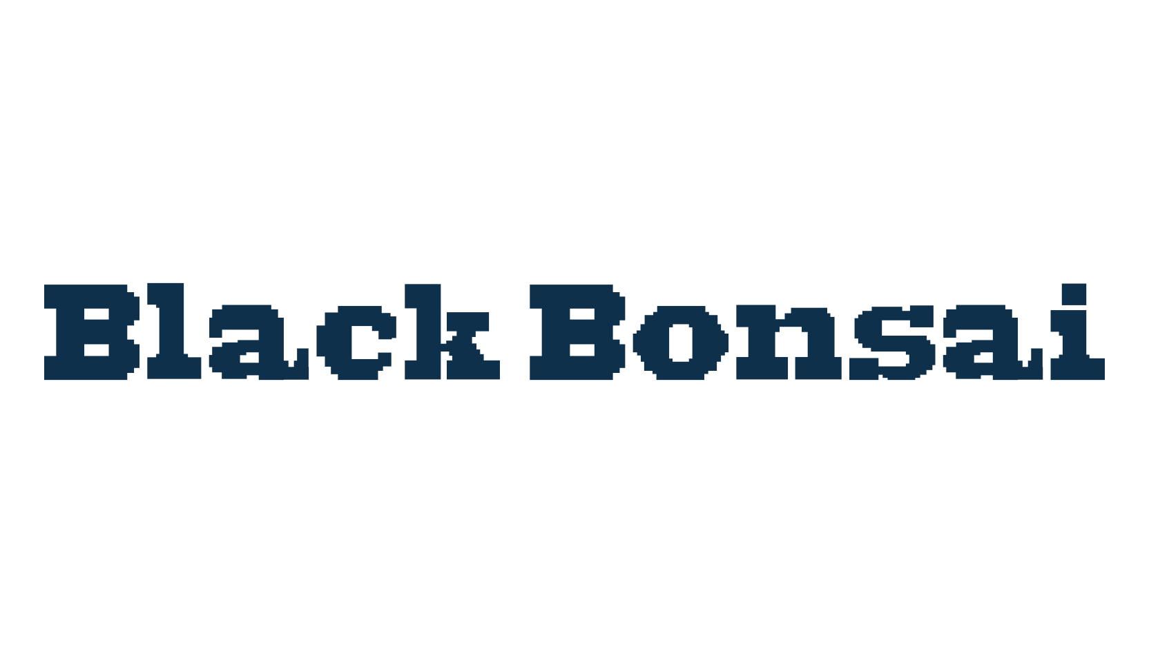 Black Bonsai, various font preview
