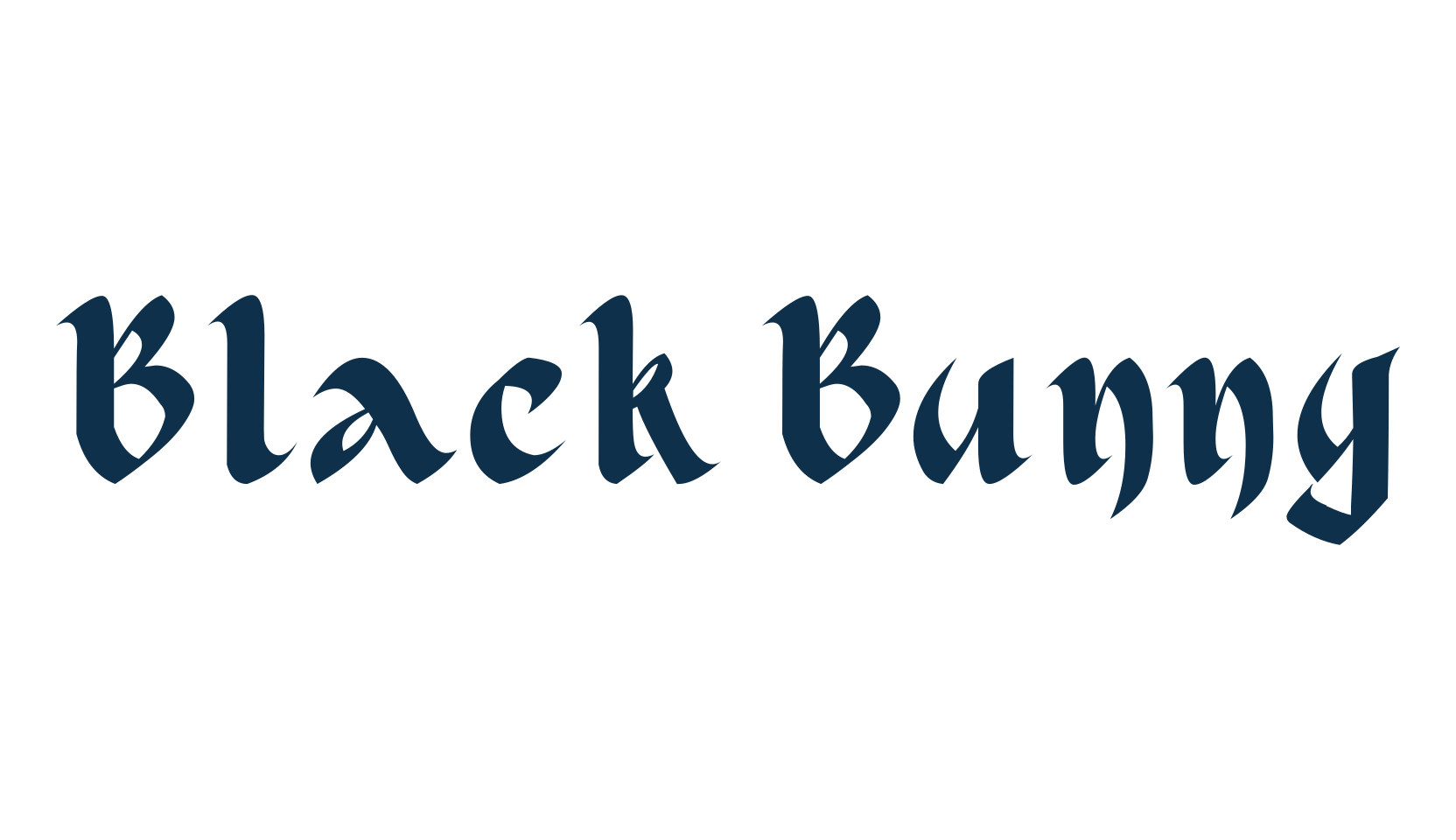 Black Bunny, various font preview