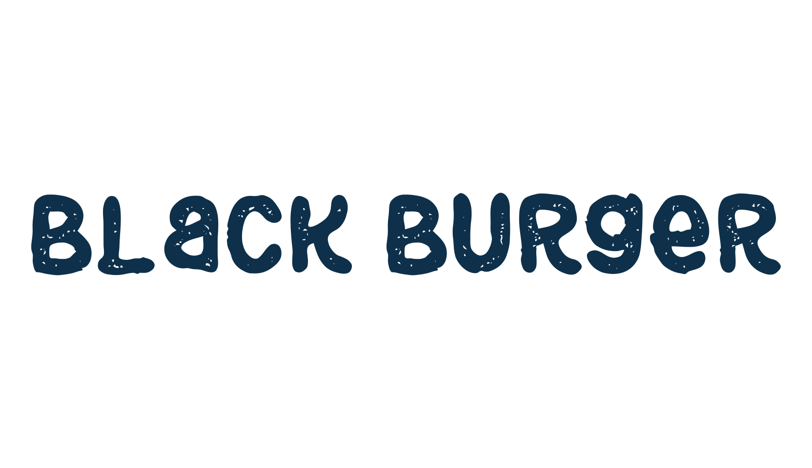 Black Burger, fancy eroded decorative font preview