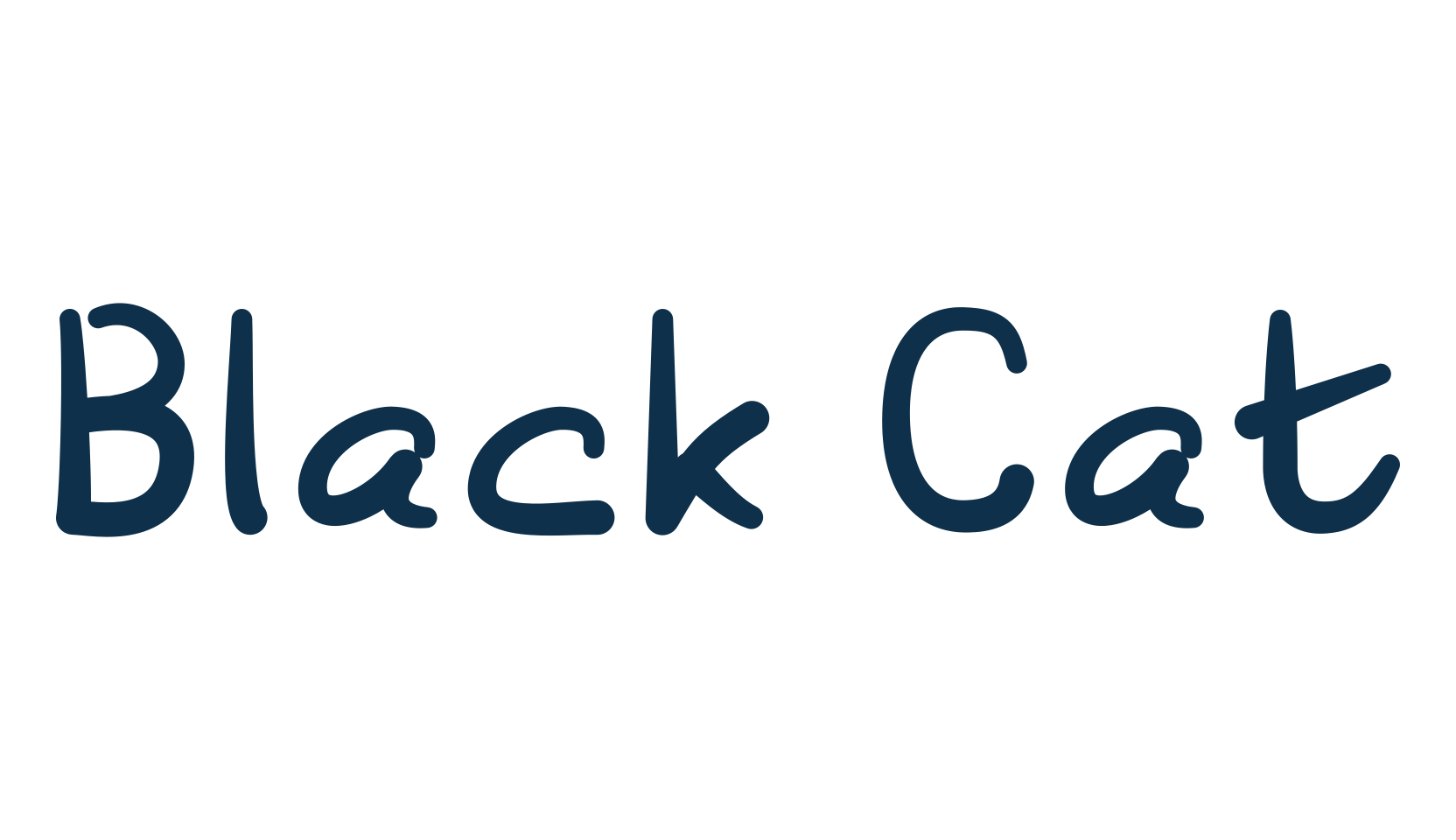 Black Cat, script handwritten fancy decorative calligraphy font preview