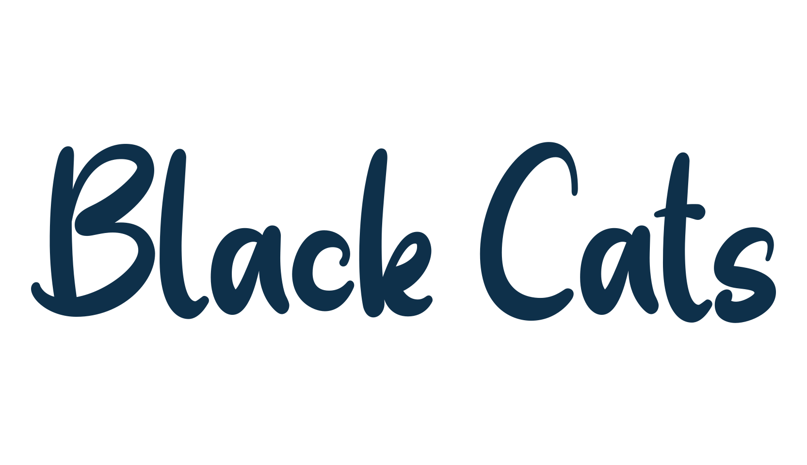 Black Cats, fancy decorative font preview