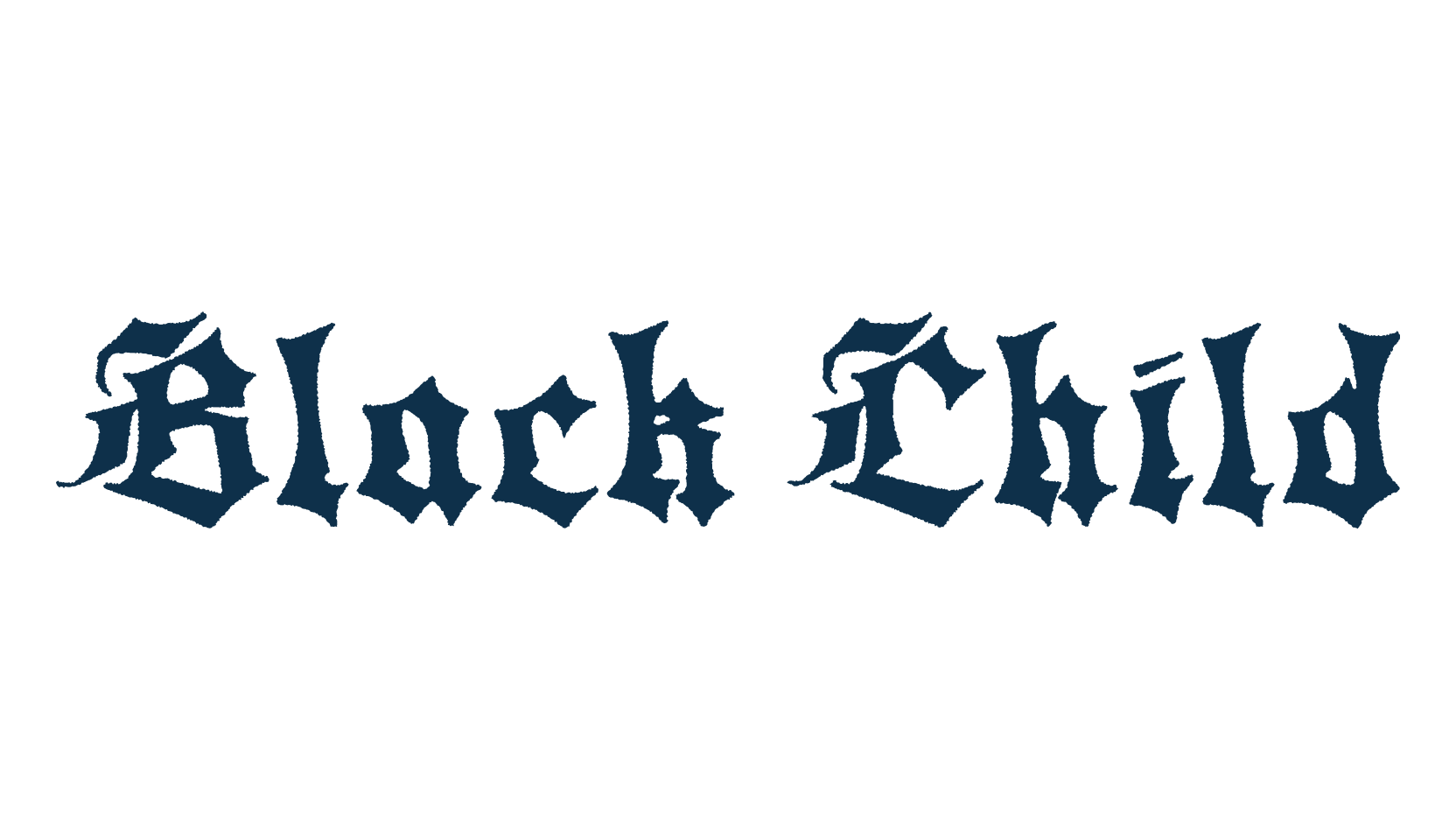 Black Child, gothic modern font preview