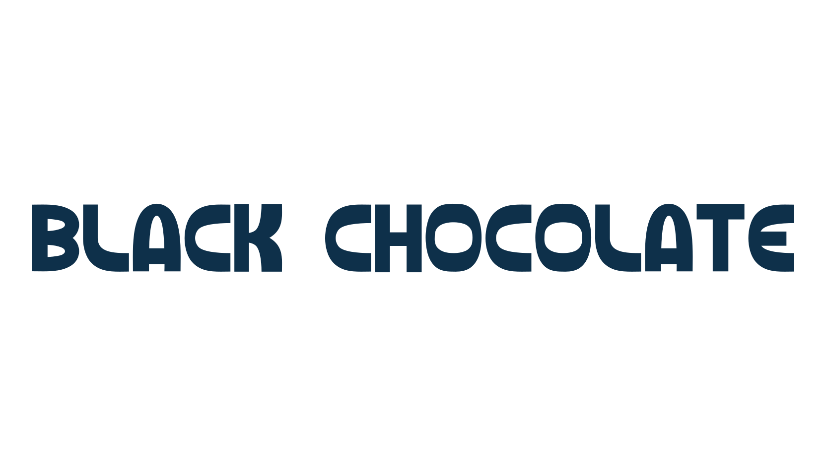 Black Chocolate, fancy various decorative font preview