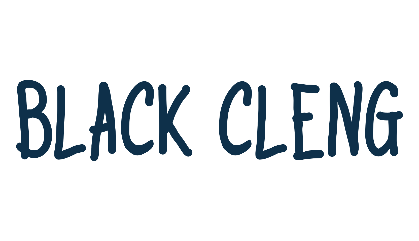 Black Cleng, script handwritten fancy decorative calligraphy font preview