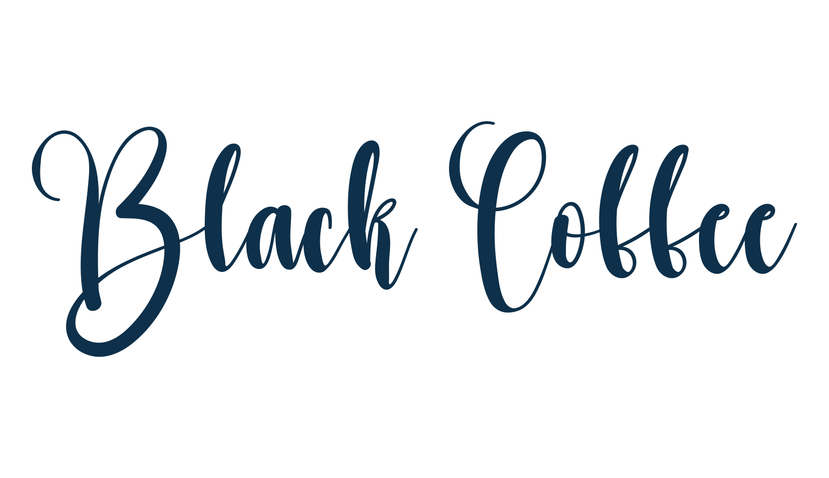 Black Coffee (black-coffee-5), script calligraphy fancy decorative font preview