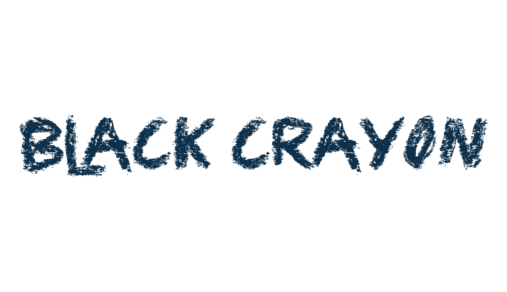 Black Crayon, trash font preview