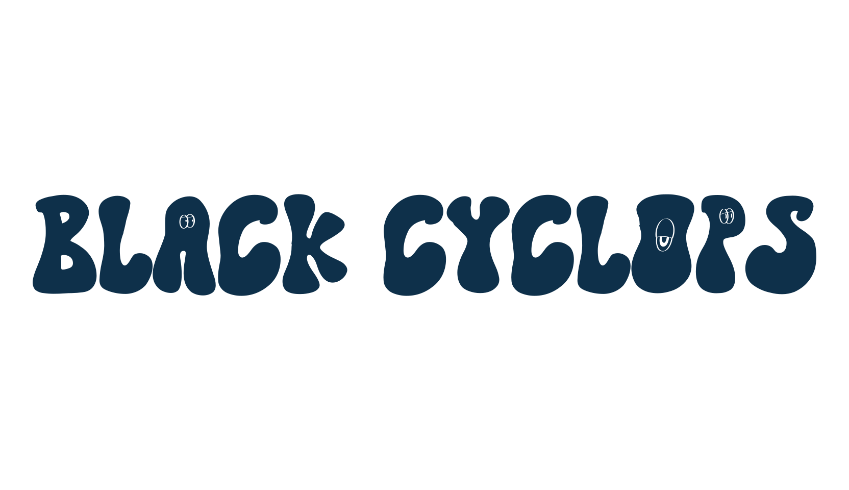 Black Cyclops, fancy groovy decorative font preview