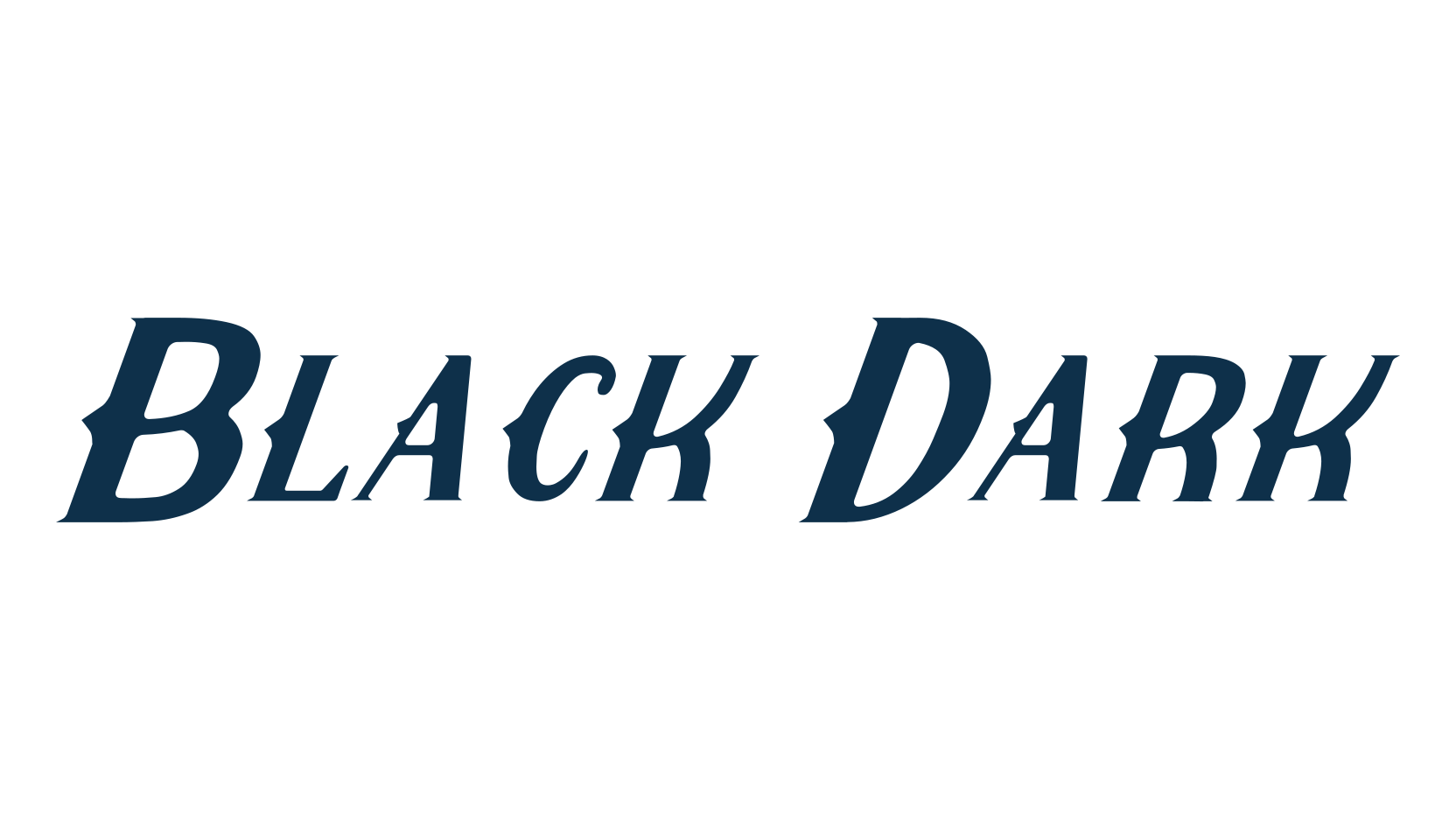 Black Dark, modern font preview
