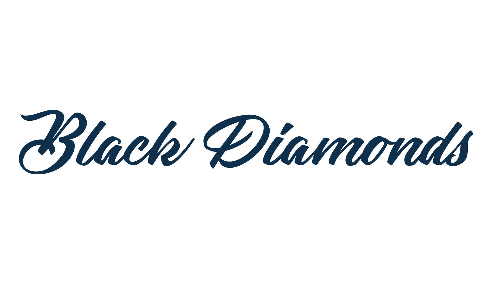 Black Diamonds, calligraphy font preview