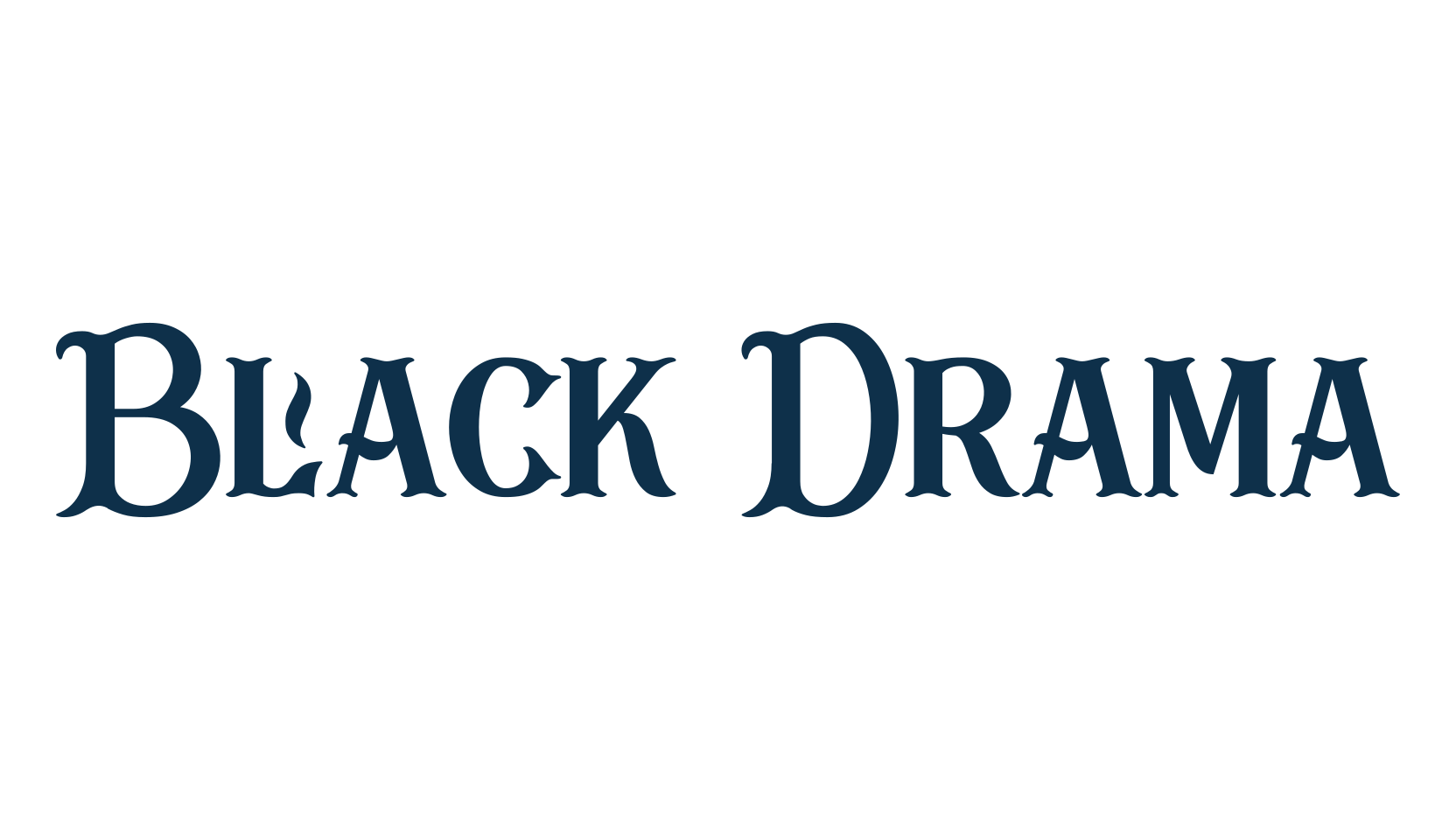 Black Drama, fancy retro decorative font preview