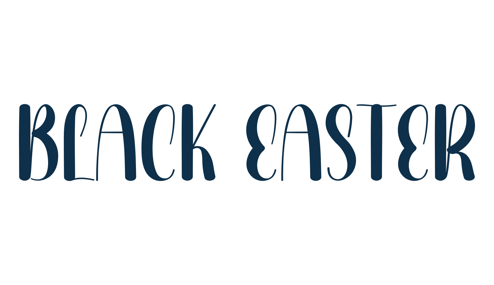 Black Easter, fancy decorative font preview
