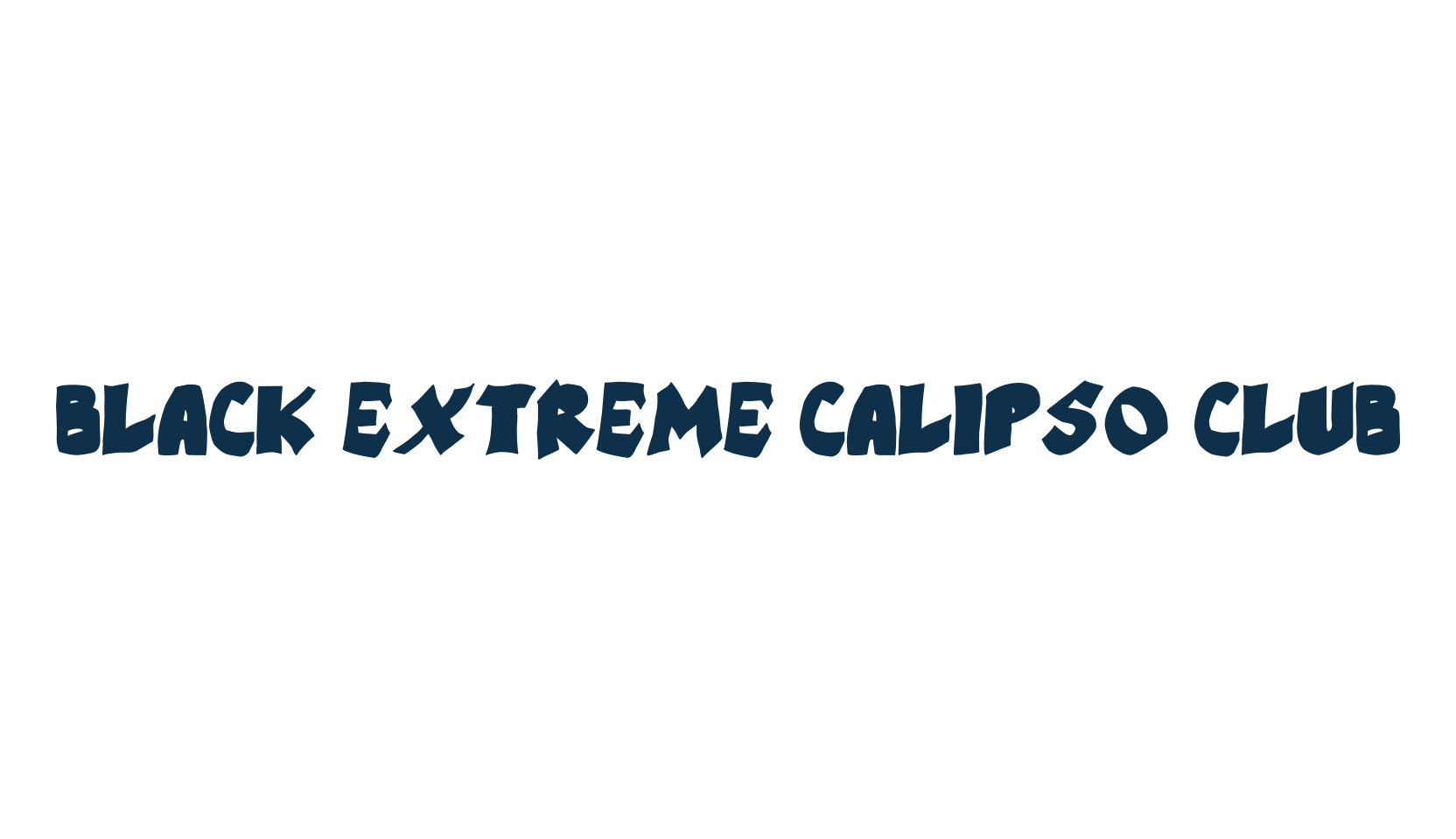 Black Extreme Calipso Club, fancy various decorative font preview