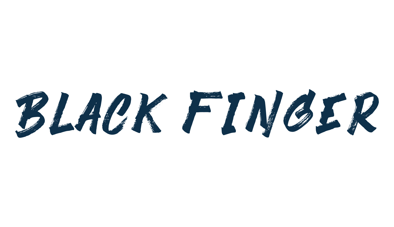 Black Finger, script brush fancy decorative calligraphy font preview