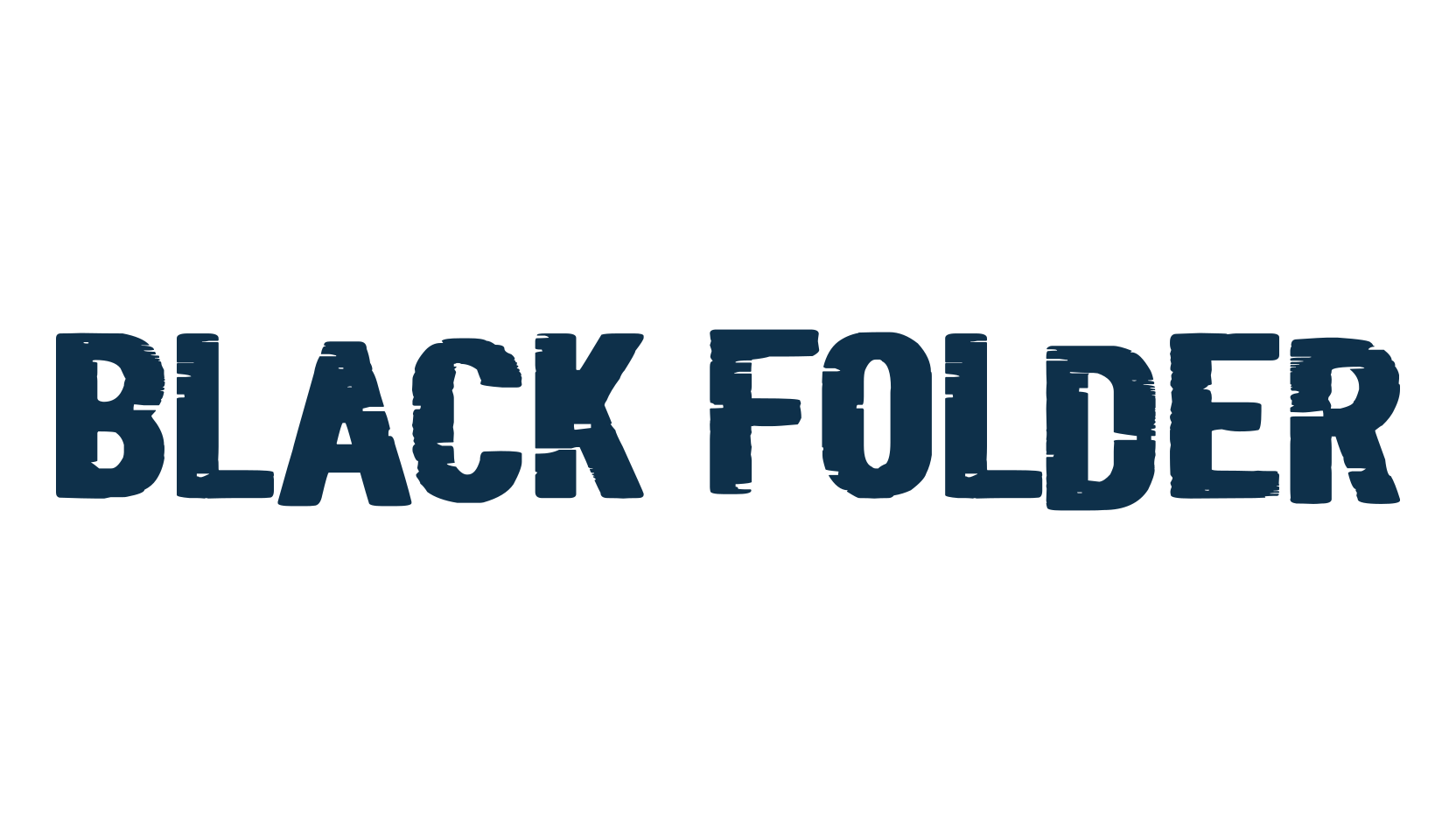 Black Folder, fancy distorted decorative font preview