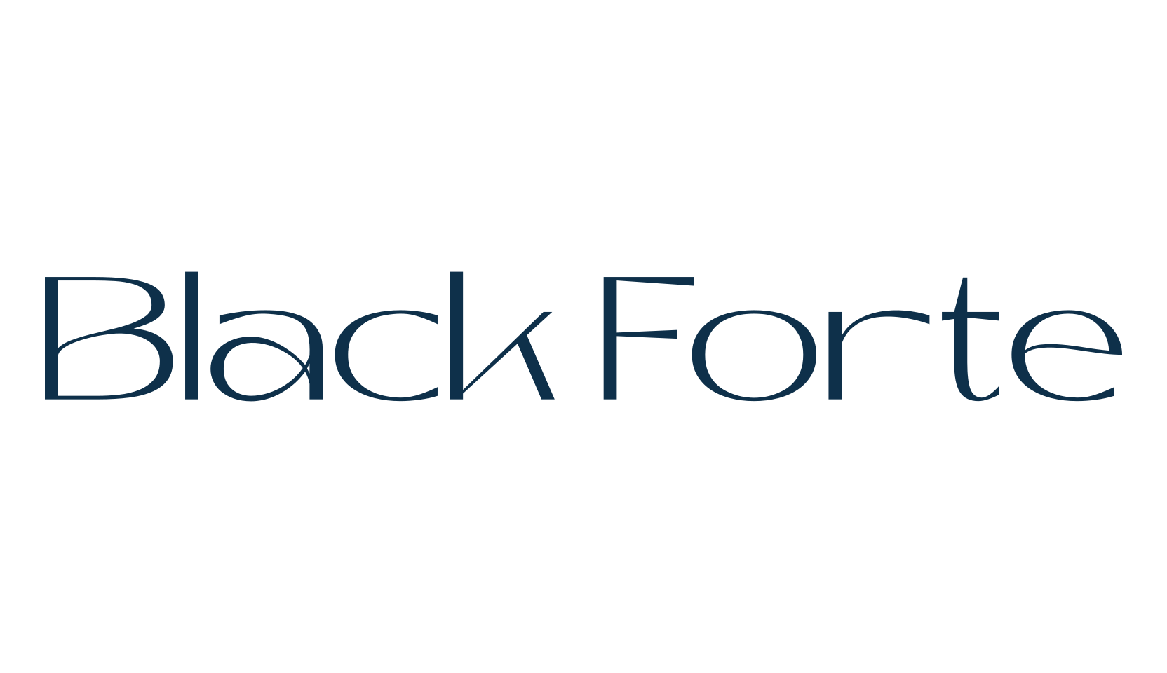 Black Forte, basic sans serif font preview