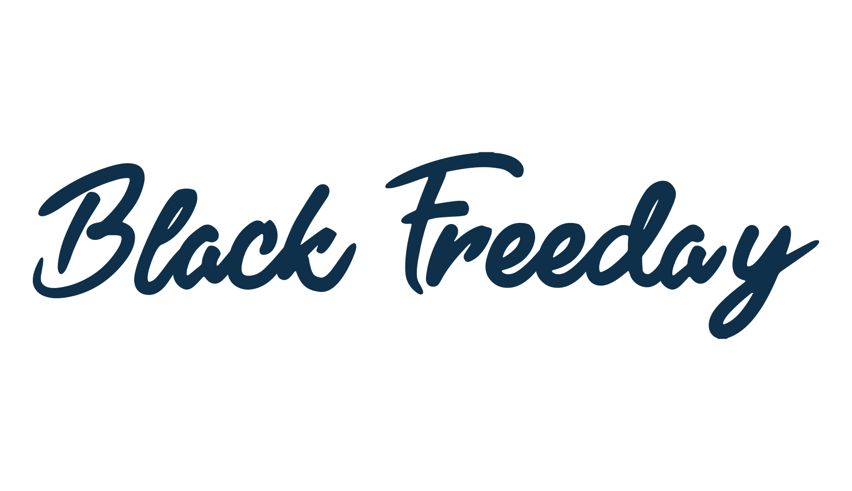 Black Freeday, brush font preview
