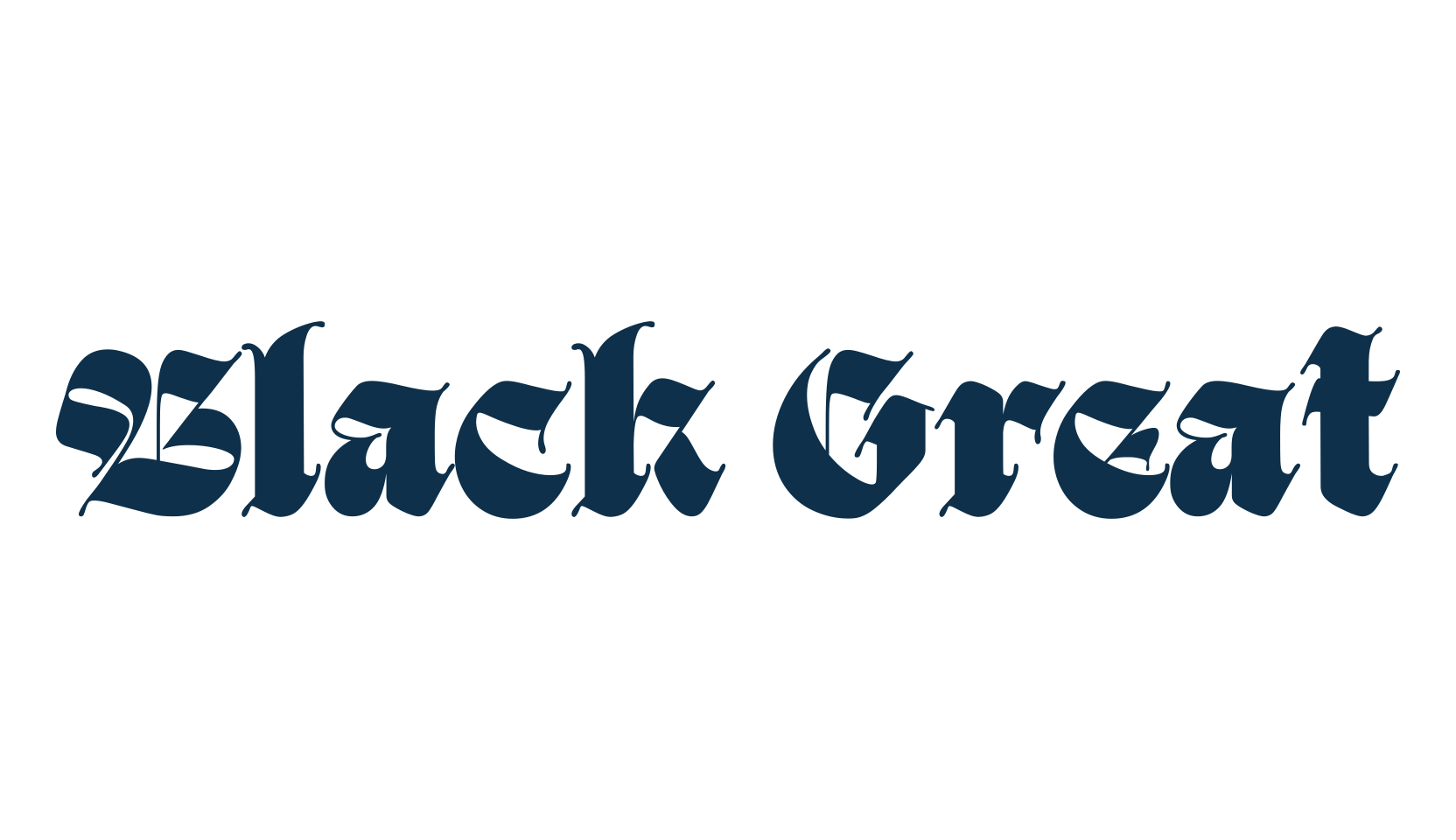 Black Great, medieval font preview