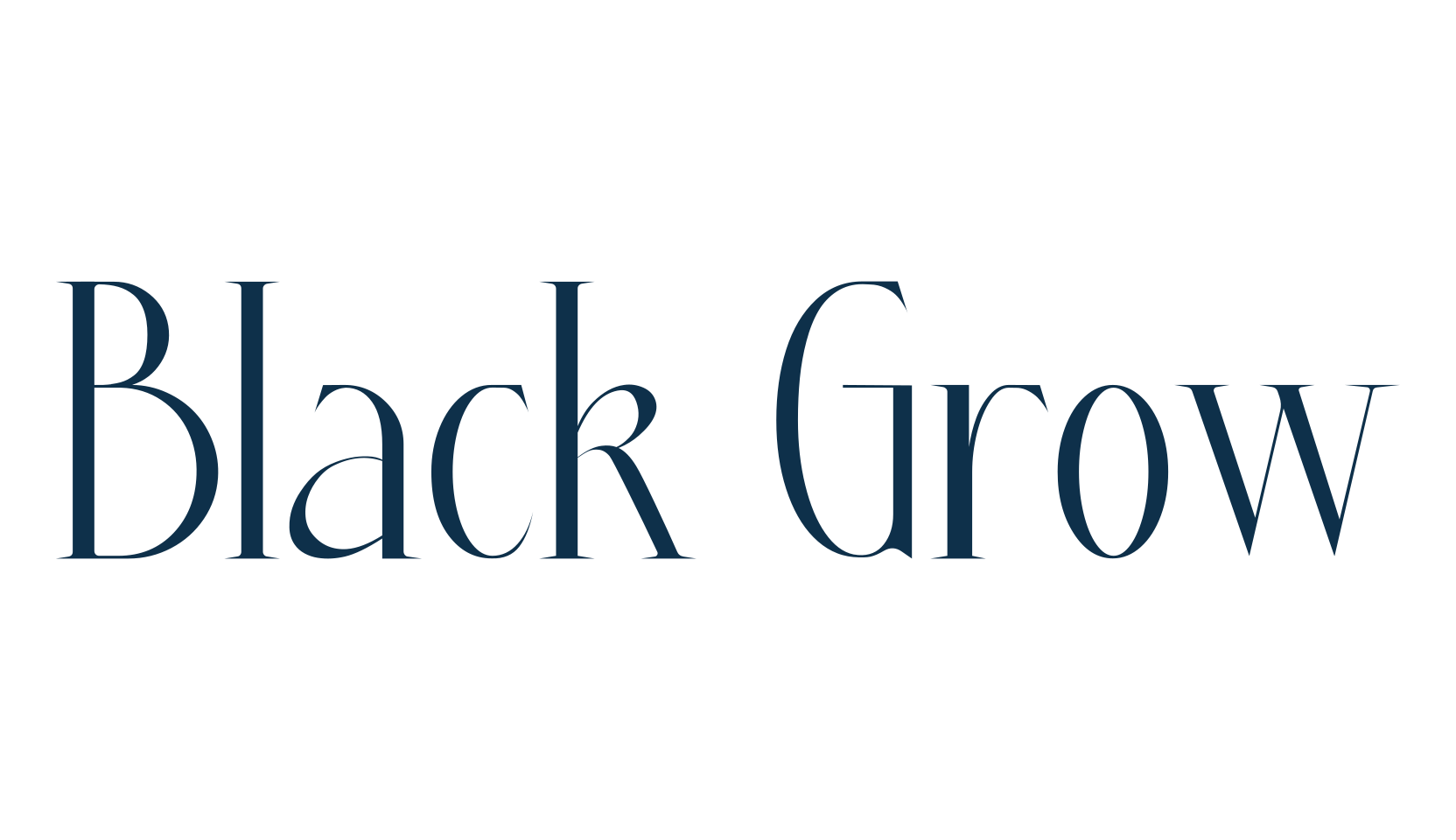 Black Grow, serif font preview