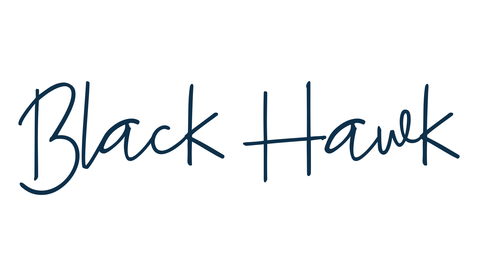 Black Hawk, script handwritten fancy decorative calligraphy font preview