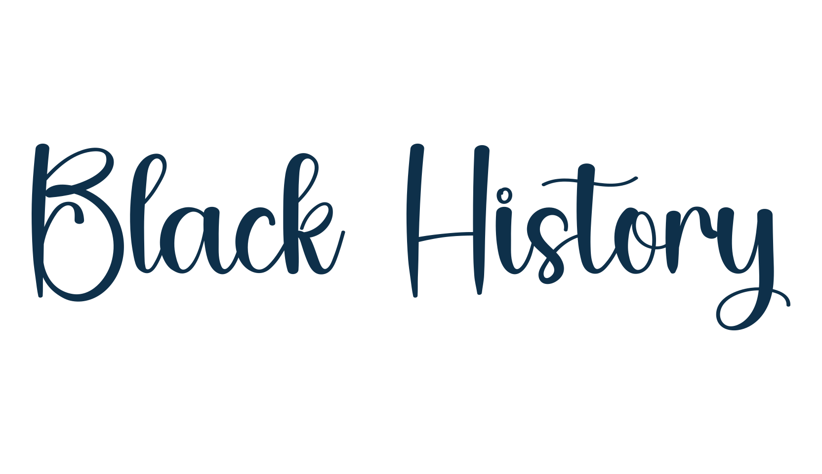 Black History, script handwritten fancy decorative calligraphy font preview