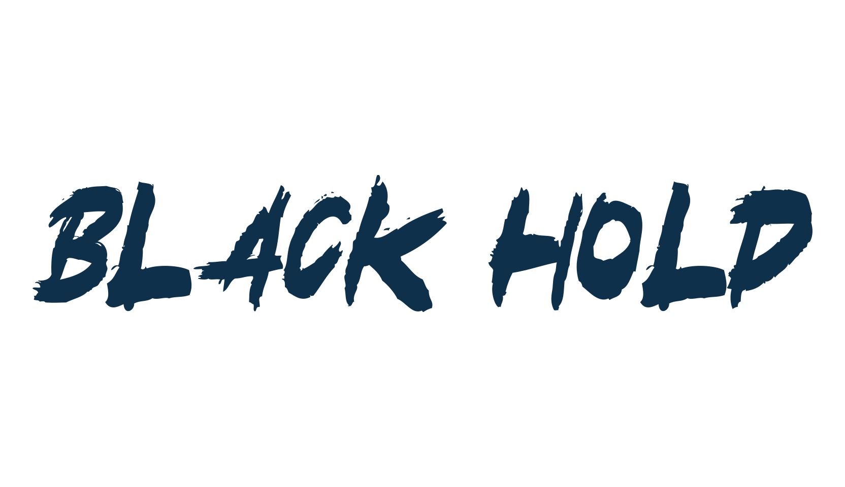 Black Hold, brush font preview
