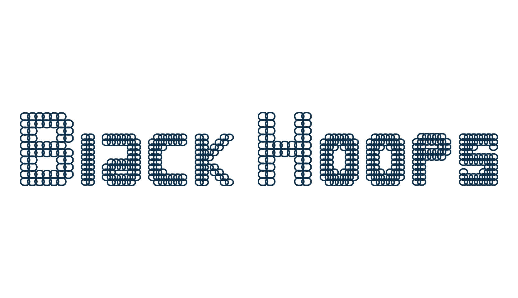 Black Hoops, fancy various techno sci-fi font preview