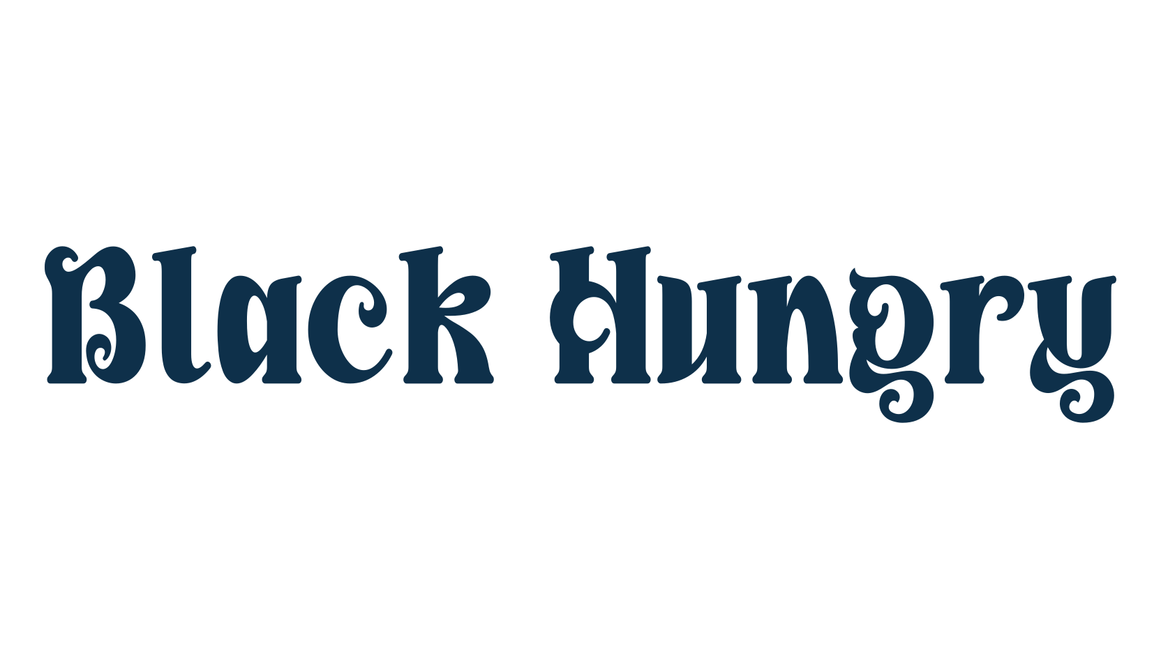 Black Hungry, retro font preview