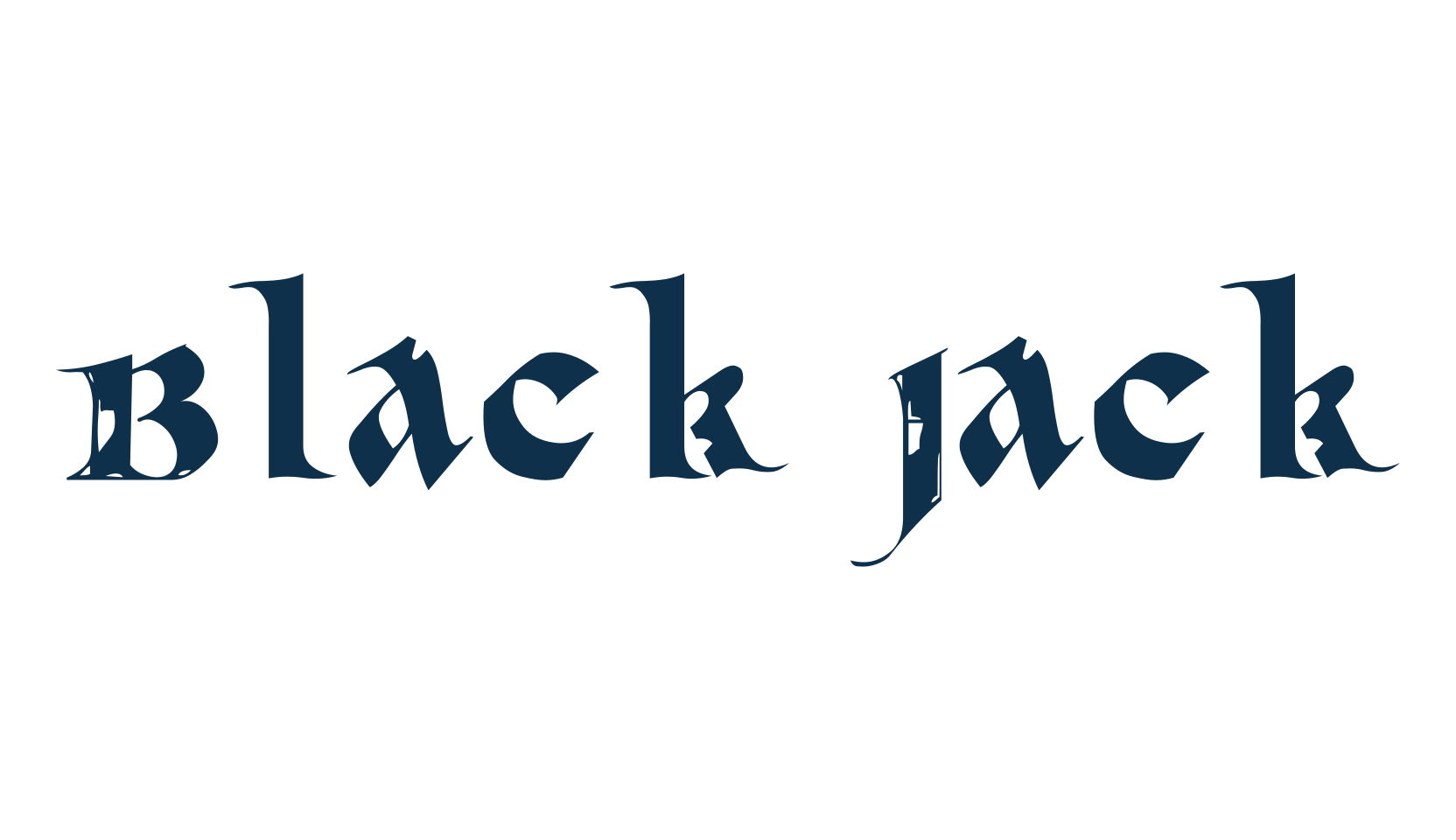 Black Jack (black-jack-5), gothic modern font preview