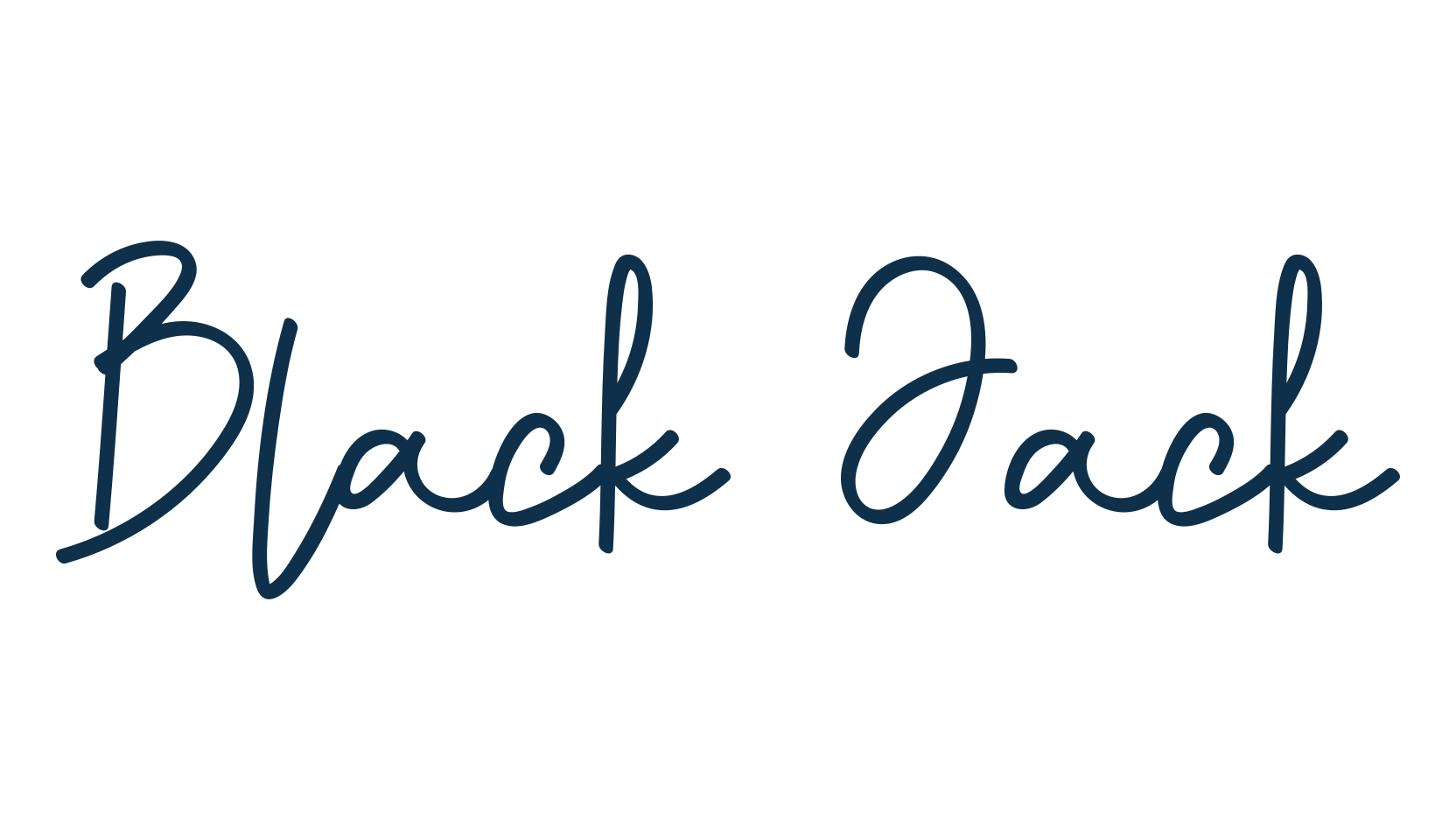 Black Jack, script handwritten fancy decorative calligraphy font preview