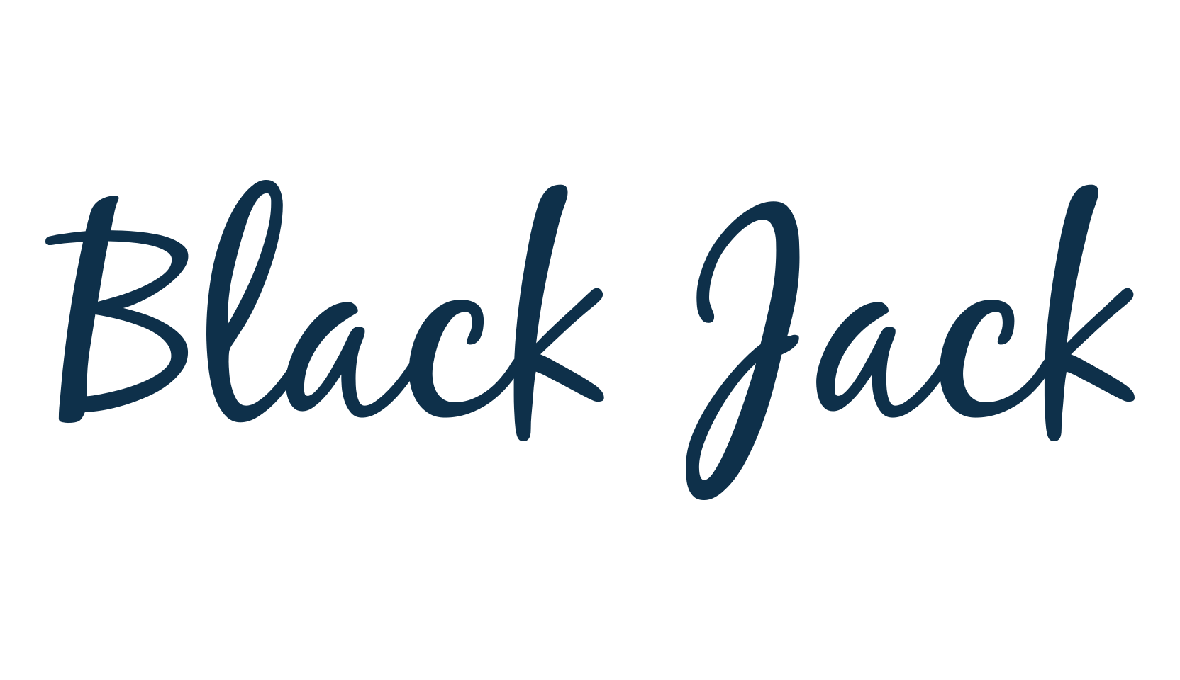 Black Jack (black-jack), various font preview