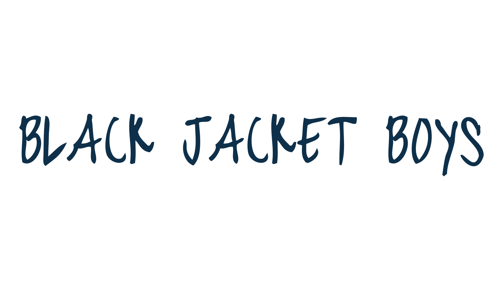 Black Jacket Boys, script handwritten fancy decorative calligraphy font preview