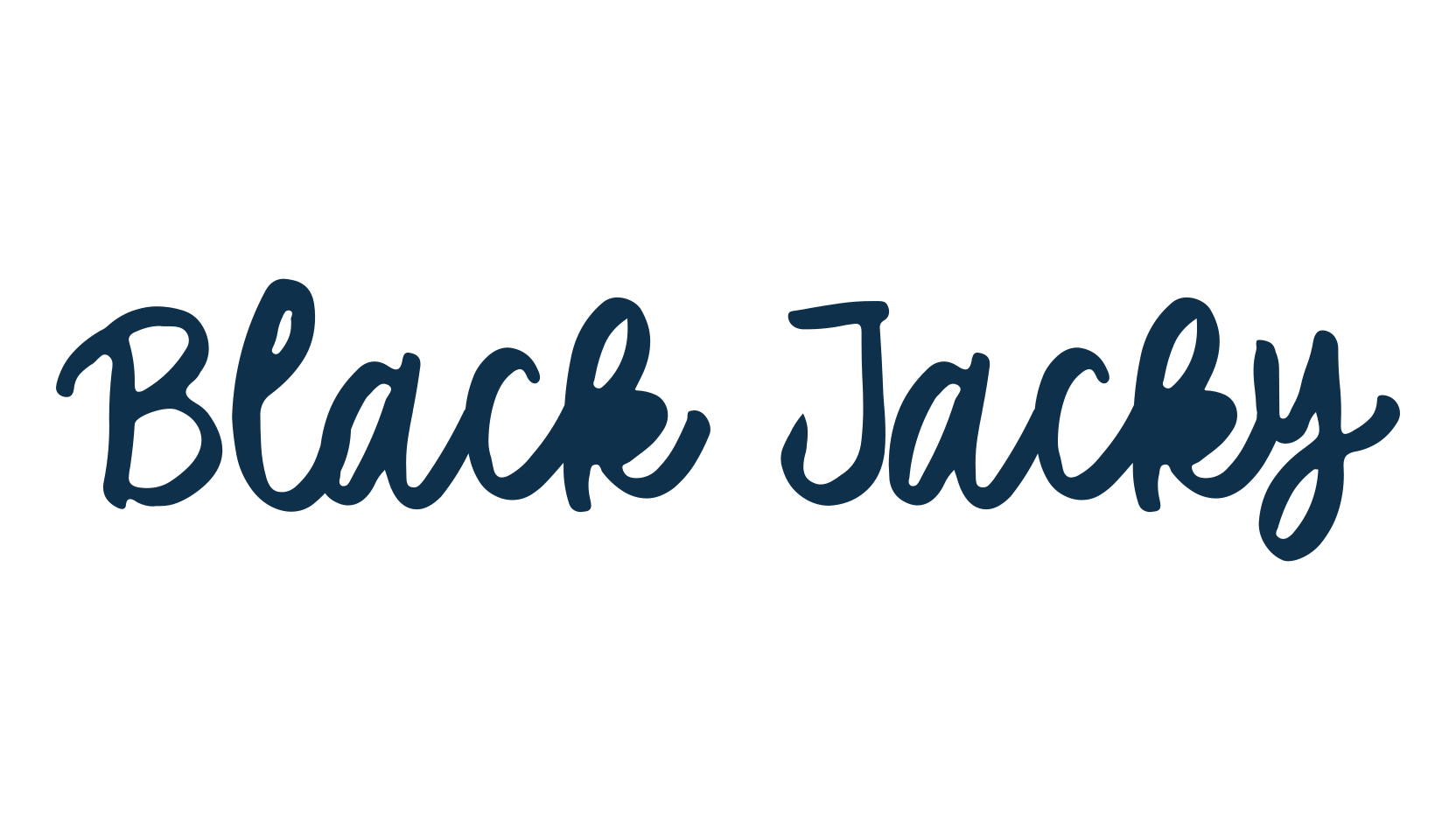Black Jacky, handwriting font preview