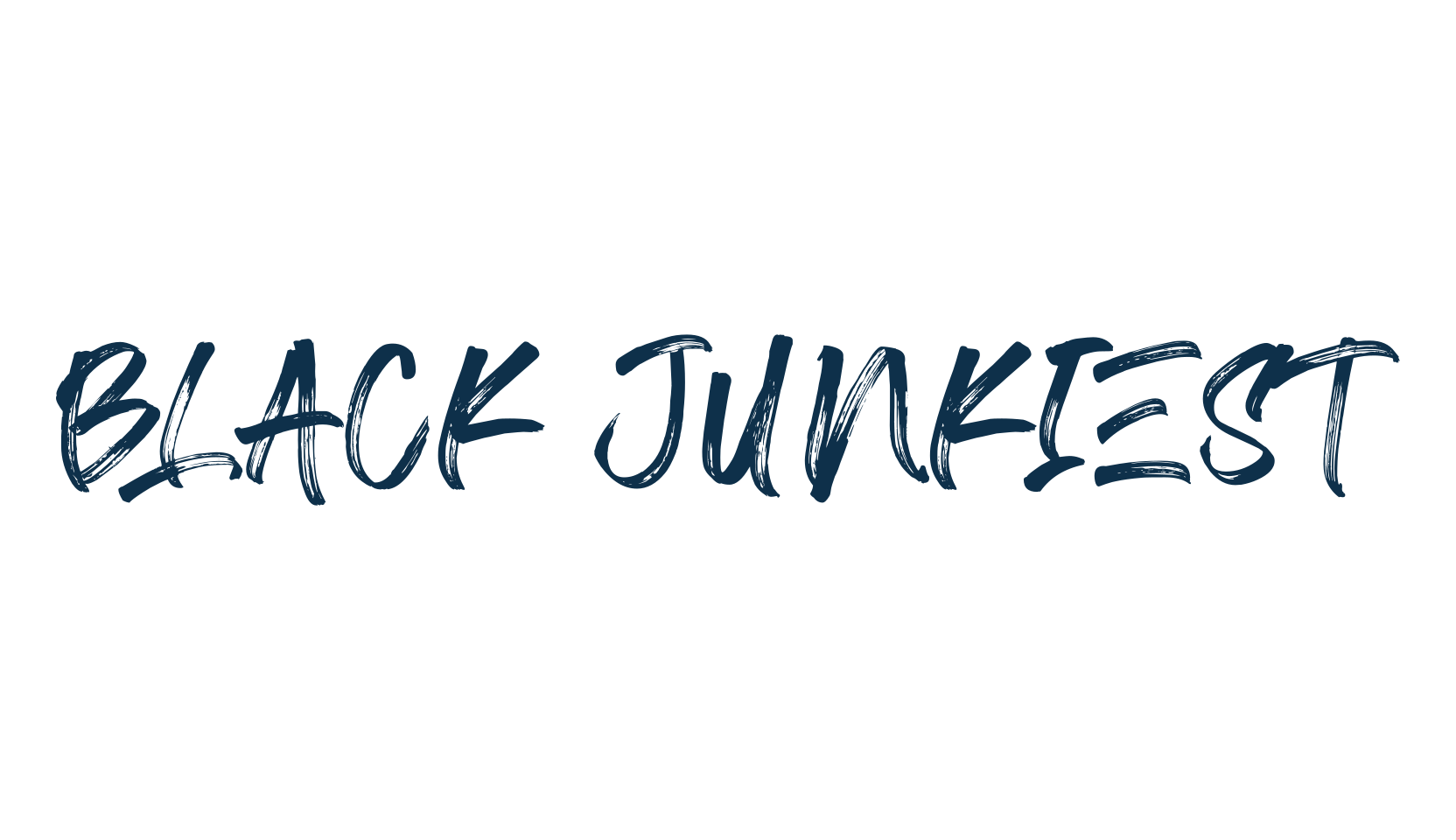 Black Junkiest, script brush fancy decorative calligraphy font preview