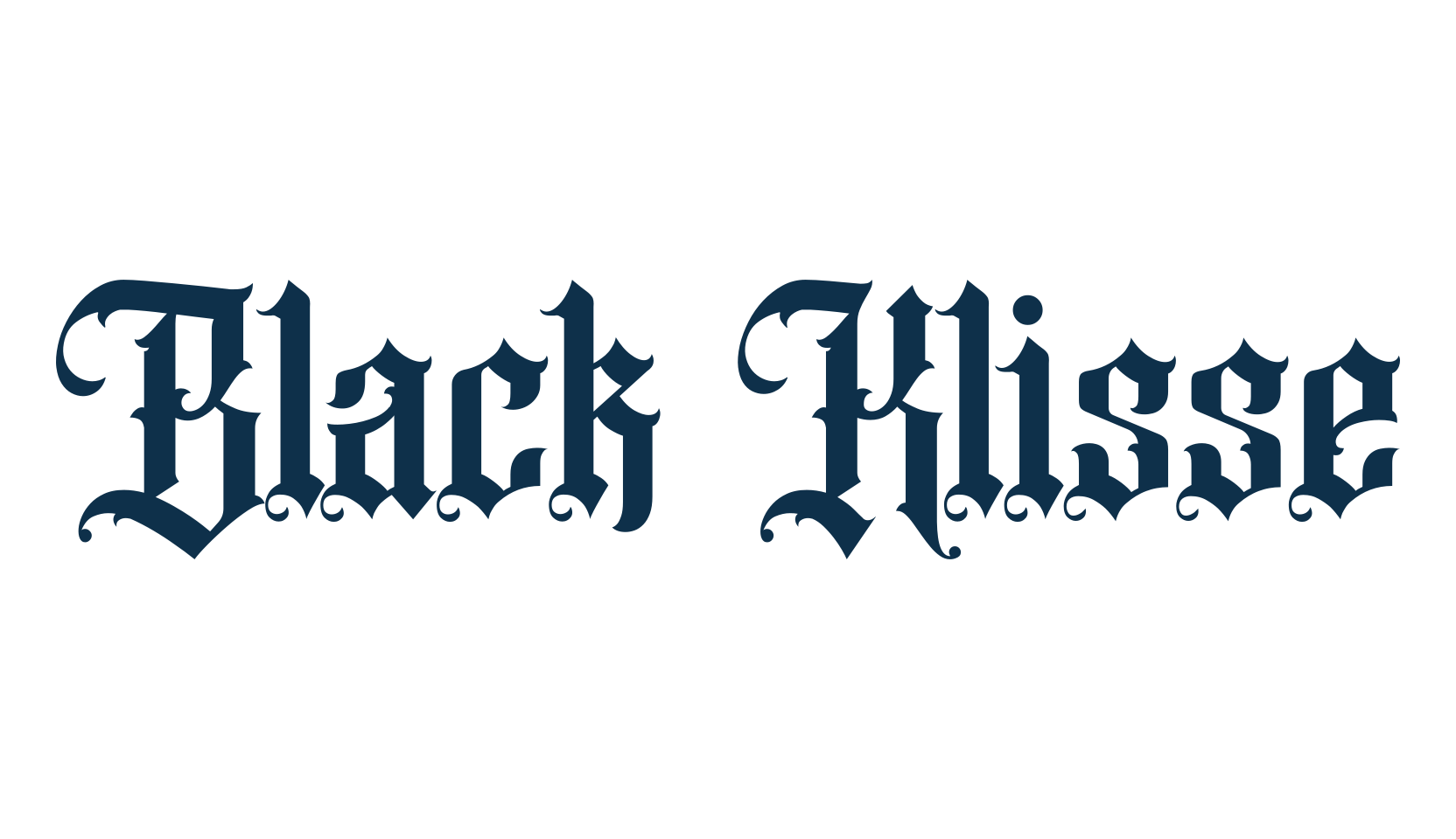 Black Klisse, various font preview
