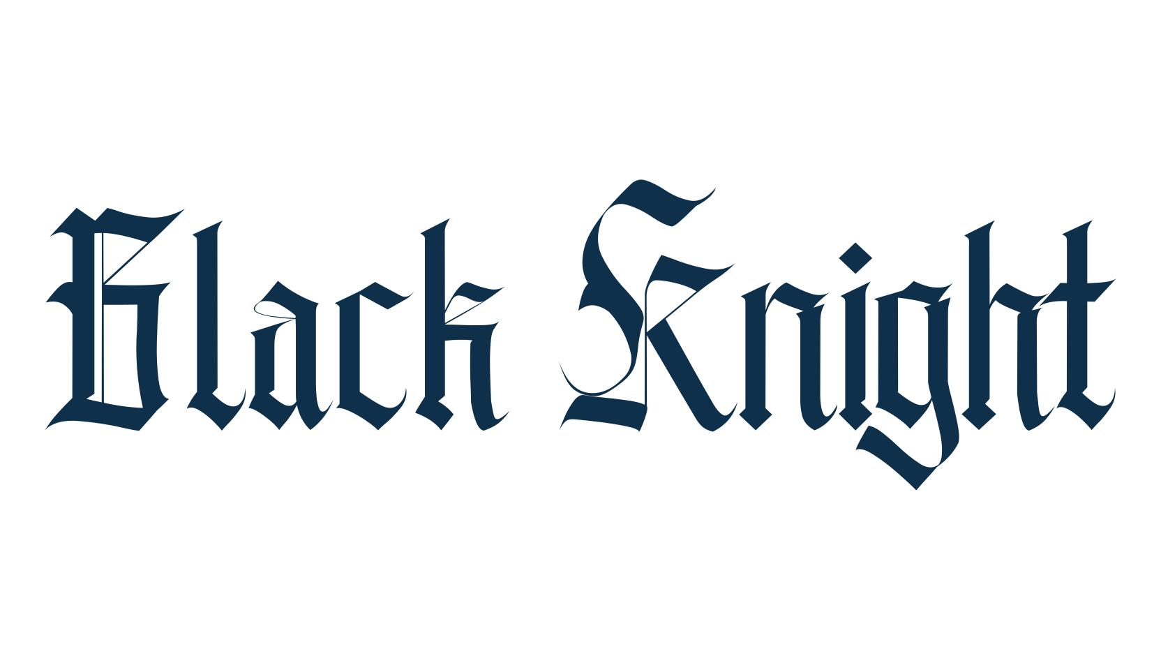 Black Knight, gothic medieval font preview