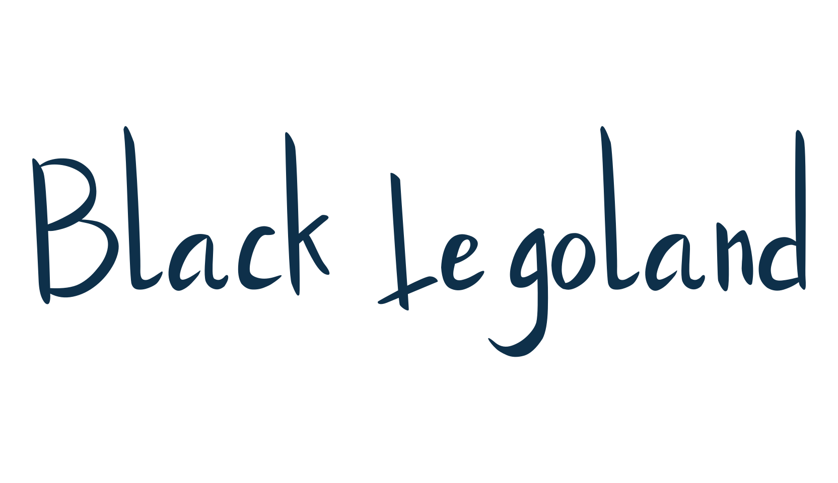 Black Legoland, fancy decorative font preview