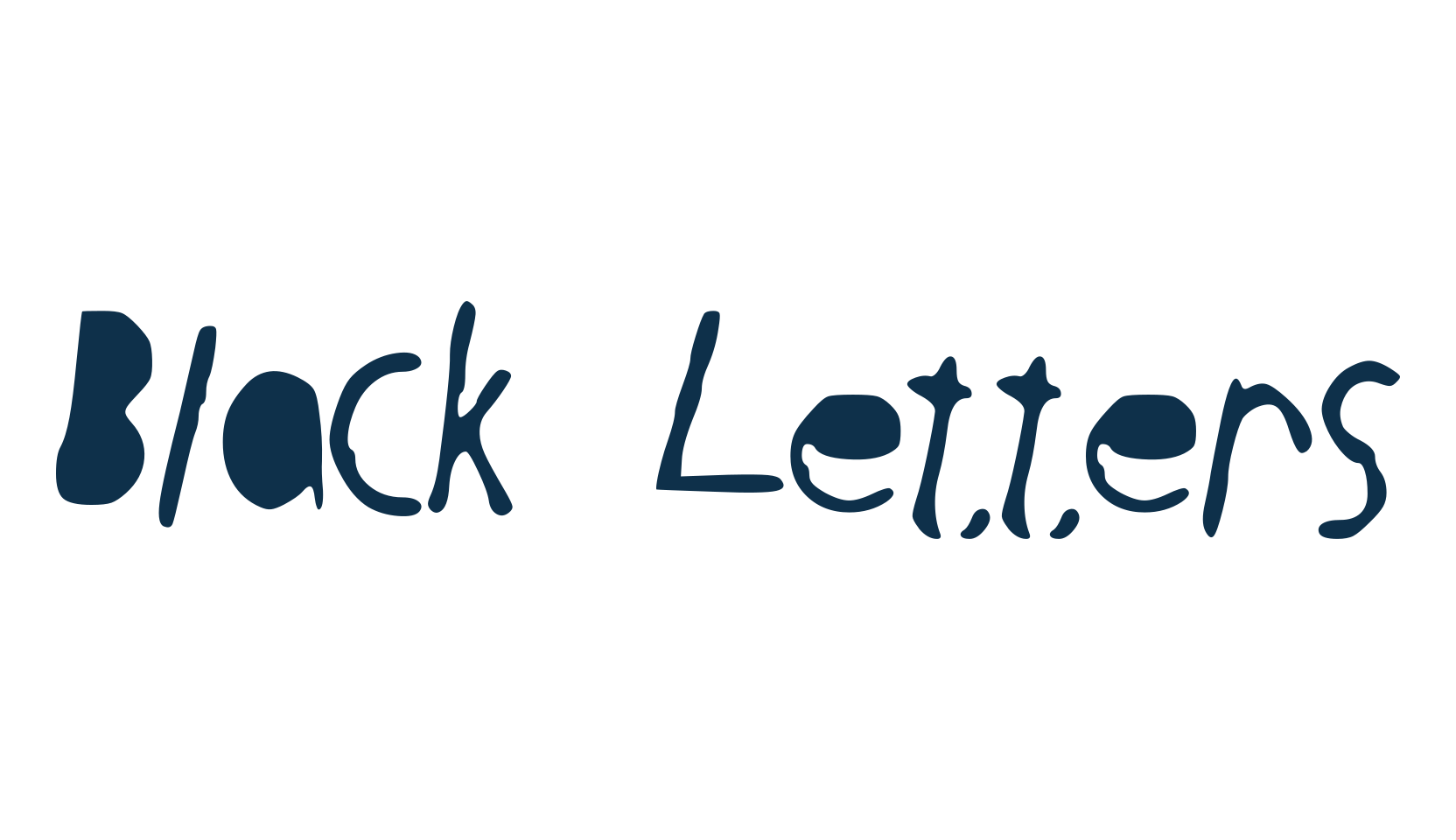 Black Letters, fancy various decorative script calligraphy font preview