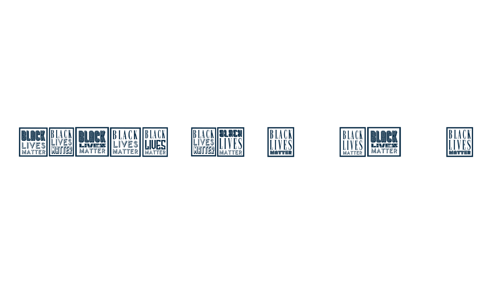 Black Lives Matter, fancy decorative font preview