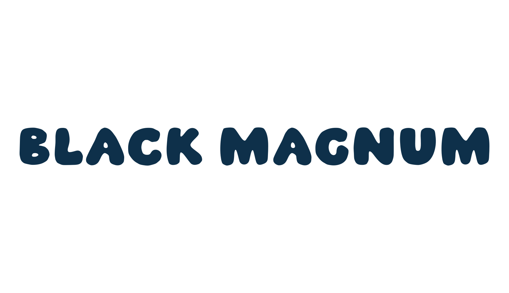 Black Magnum, fancy cartoon decorative font preview
