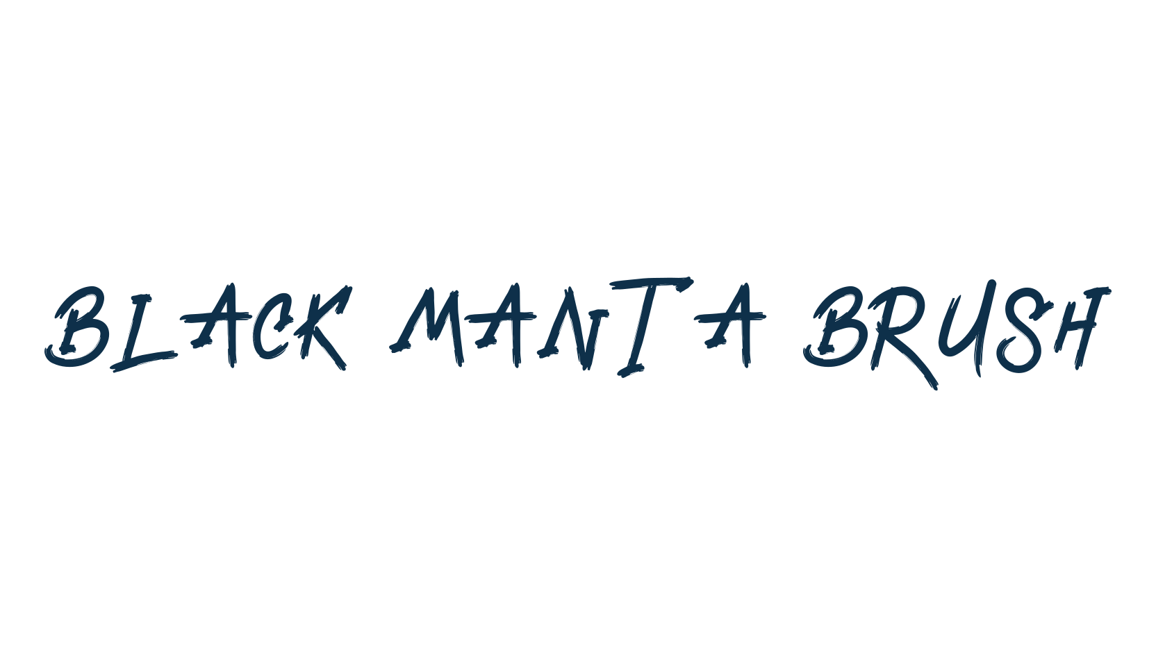Black Manta Brush, script brush fancy decorative calligraphy font preview