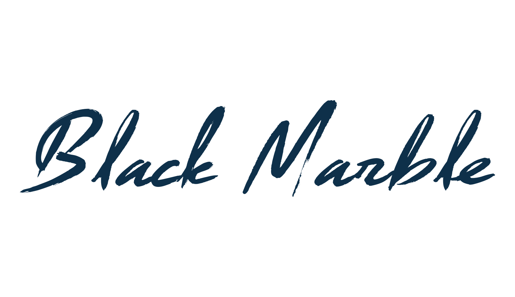 Black Marble, script brush fancy decorative calligraphy font preview